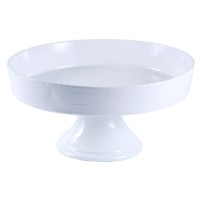 Saladeira Porcelana Redonda Portuguesa com Pé Diam.40 Alt.12cm 