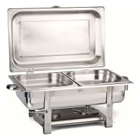 Chafing Dish Basculante Modelo Luxo 2 Cubas rasas de 2L 55x34 Alt.40cm