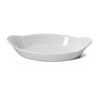 Travessa Oval Porcelana com Alça 20x11cm 