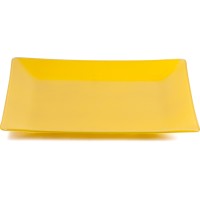 Bandeja Vidro Amarelo 33x33cm