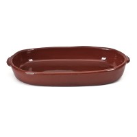 Assadeira Barro Oval GG 47x22 Alt.6cm