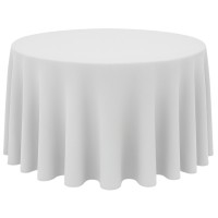 Toalha Redonda Oxford Branca 3.00m