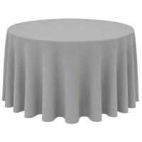Toalha Redonda Oxford Cinza 3.00m