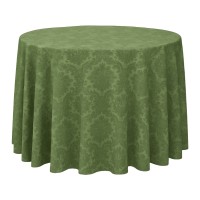 Toalha Redonda Jackard Verde Musgo 3.20m