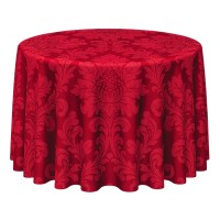 Toalha Redonda Jackard Vinho 3.00m
