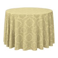 Toalha Redonda Jackard Creme 3.20m