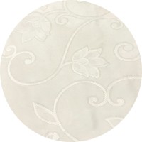 Toalha Redonda Adamascada Creme 3.00m