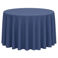 Toalha Redonda Oxford Azul Marinho 2.90m