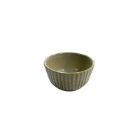 Ramequim Ceramica Frizado Bege Diam.10 Alt.5