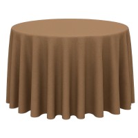 Toalha Redonda Oxford Café com Leite 2.90m