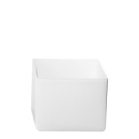 Vaso Quadrado Branco 12x15 Alt. 15cm 1,8L