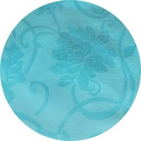 Toalha Redonda Jackard Azul Tiffany 3.20m