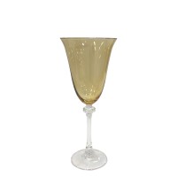 Taça Água Cristal Golden Ambar Diam.10 Alt.22,5cm 300ml