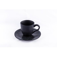Xicara Cafe Cerâmica Black Organico