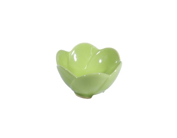 Mini Petisqueira Verde de Porcelana D.9 A.4 50ml