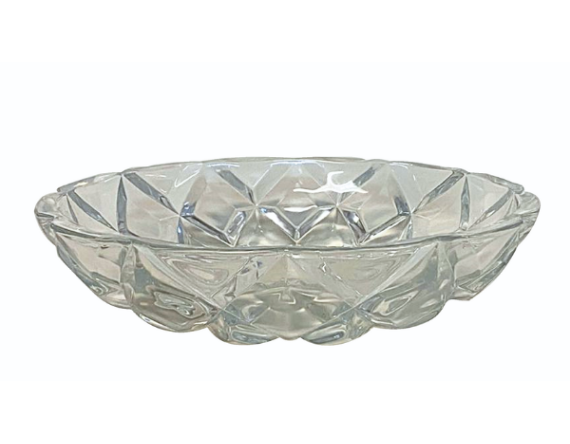 Saladeira Cristal Diamante 8 x 32 cm 