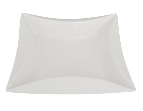 Saladeira Porcelana Quadrada Bianco 35x35cm