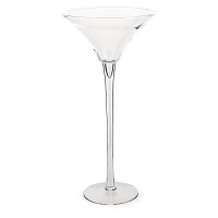 Taça Martini Transparente Pé Longo Diam. 27 Alt. 54cm 2L